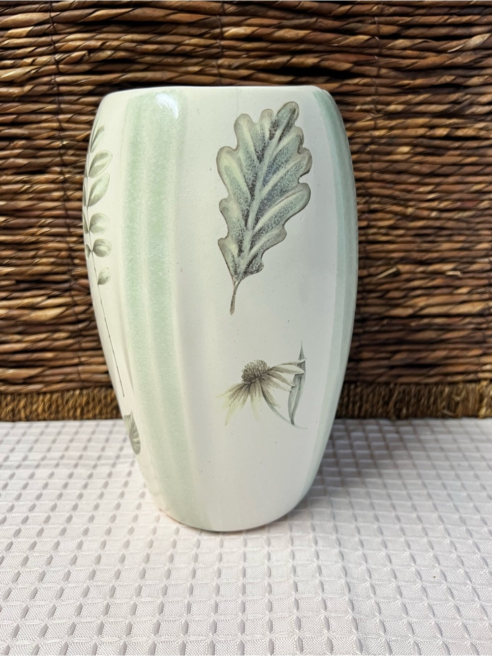 Vintage Royal Haeger Naturewood Botanical Vase Kate Nessler Ceramic Art Pottery